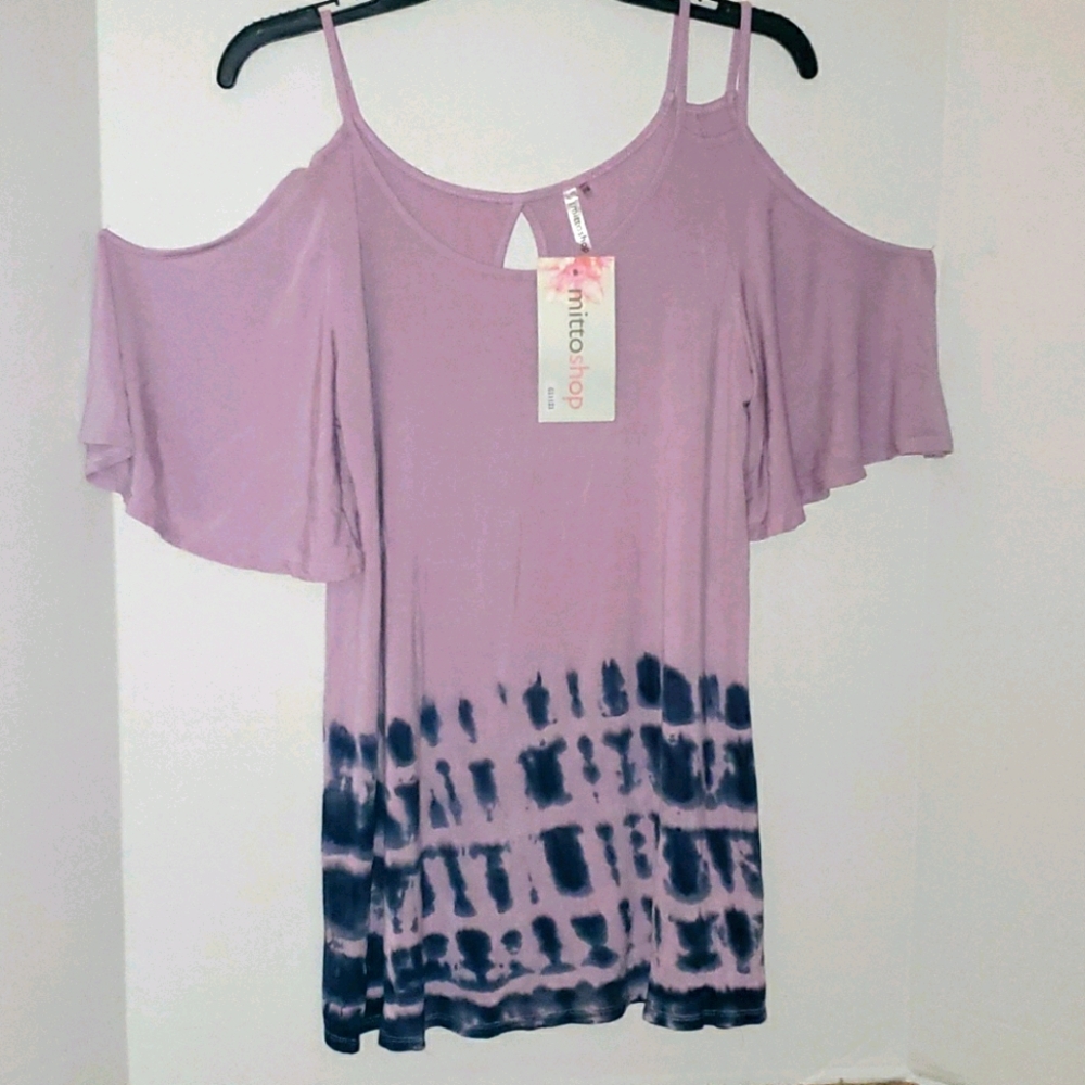Bittoshop Women's Cold Shoulder Top
